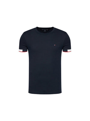 Jacquard Cuff Tee Desert Sky / L