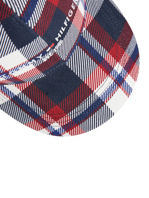 Th Established Cap Red / Navy Tartan / OS