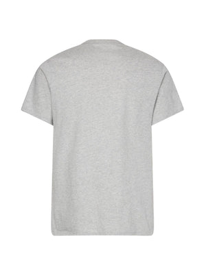 S/S Crew Neck GREY HEATHER W/ LAKE CREST BLUE / L
