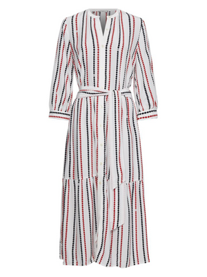 Viscose Midi Shirt D Polka Dot Stp/ White Ground / 42