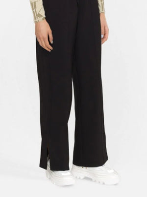 Side Rib Straight Milano Pants Ck Black / L