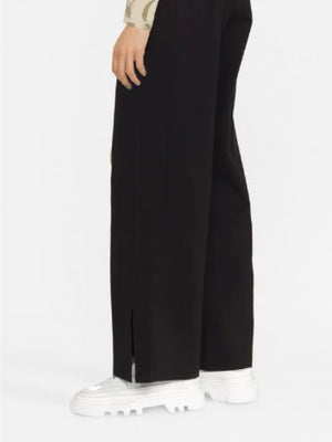 Side Rib Straight Milano Pants Ck Black / L