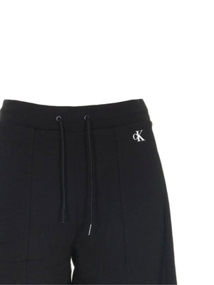 Side Rib Straight Milano Pants Ck Black / L