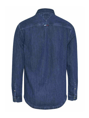 Tjm Modern Graphic Denim Shirt Denim Medium / L