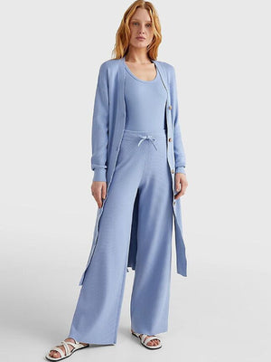 Soft Rib Wide Leg Pant Moon Blue / RL