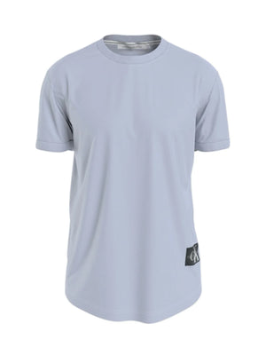 Badge Turn Up Sleeve Silver Sky / L