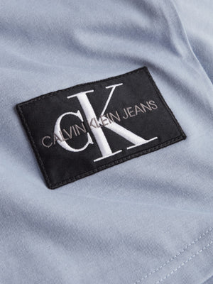 Badge Turn Up Sleeve Silver Sky / L