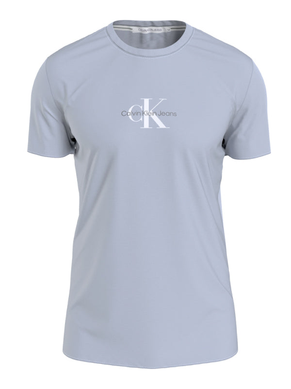 Monogram Logo Tee Silver Sky / L