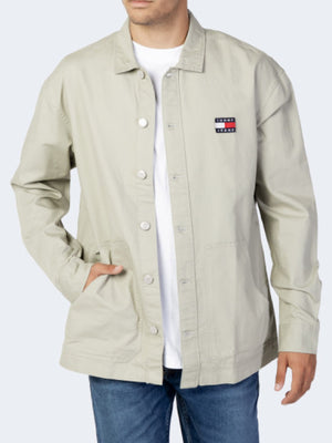 Tjm Twisted Flag Overshirt Stony Beige / L
