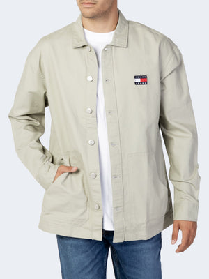 Tjm Twisted Flag Overshirt Stony Beige / L
