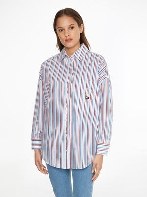 Tjw Grandpa Stripe Shirt White/Multi / L