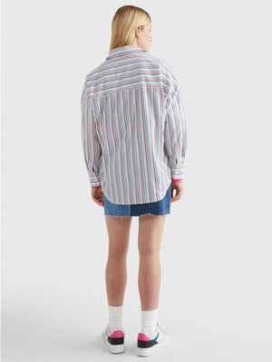 Tjw Grandpa Stripe Shirt White/Multi / L