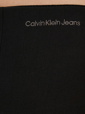 Slim Fit High Waist Pants Ck Black / L