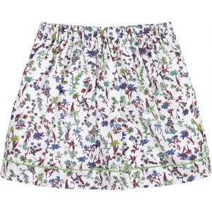 Floral Print Skirt Coastal Floral Ditsy/ Spring Lime / 10