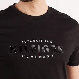 Hilfiger Curve Logo Tee Black / L