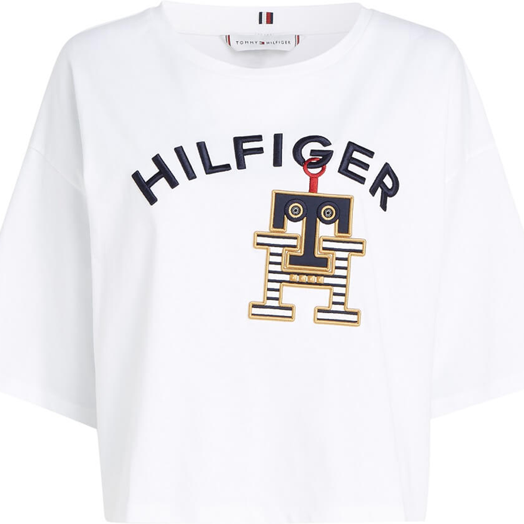 Rlx Tommy Bot O-Nk 1/2Slv Tee Ecru / L