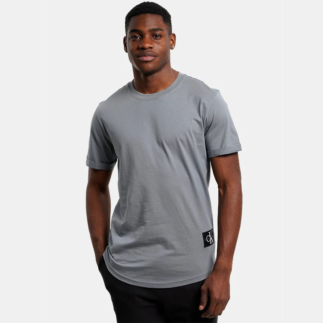 Badge Turn Up Sleeve Overcast Grey / L