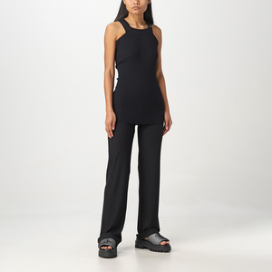 Elongated Rib Pants Ck Black / L