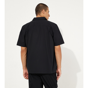Tretch Poplin Ss Shirt CK BLACK / L