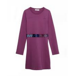 Punto Tape Ls Dress Amaranth / 10