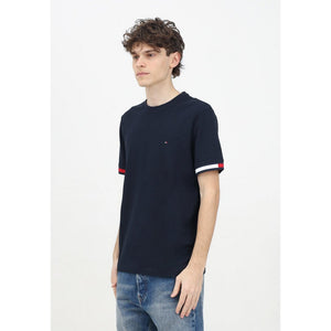 Tommy Logo Tipped Tee Desert Sky / L