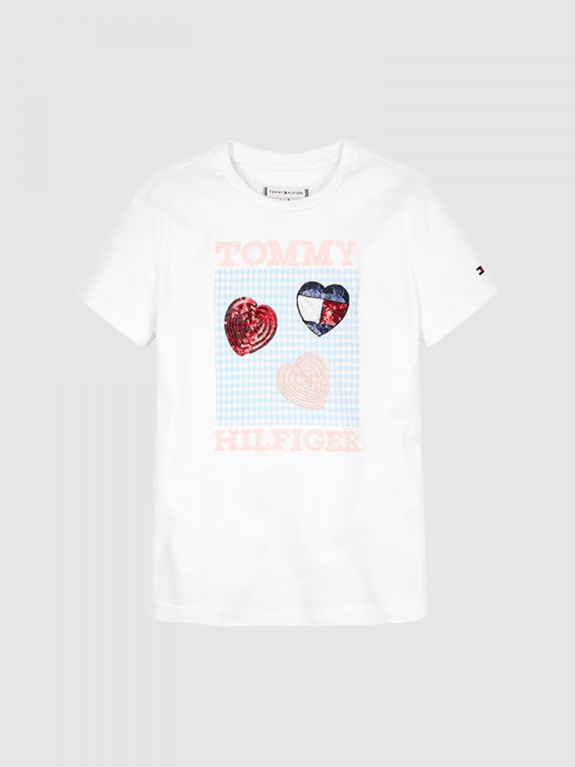 Tommy Hilfiger Sequins Tee S/S White / 10