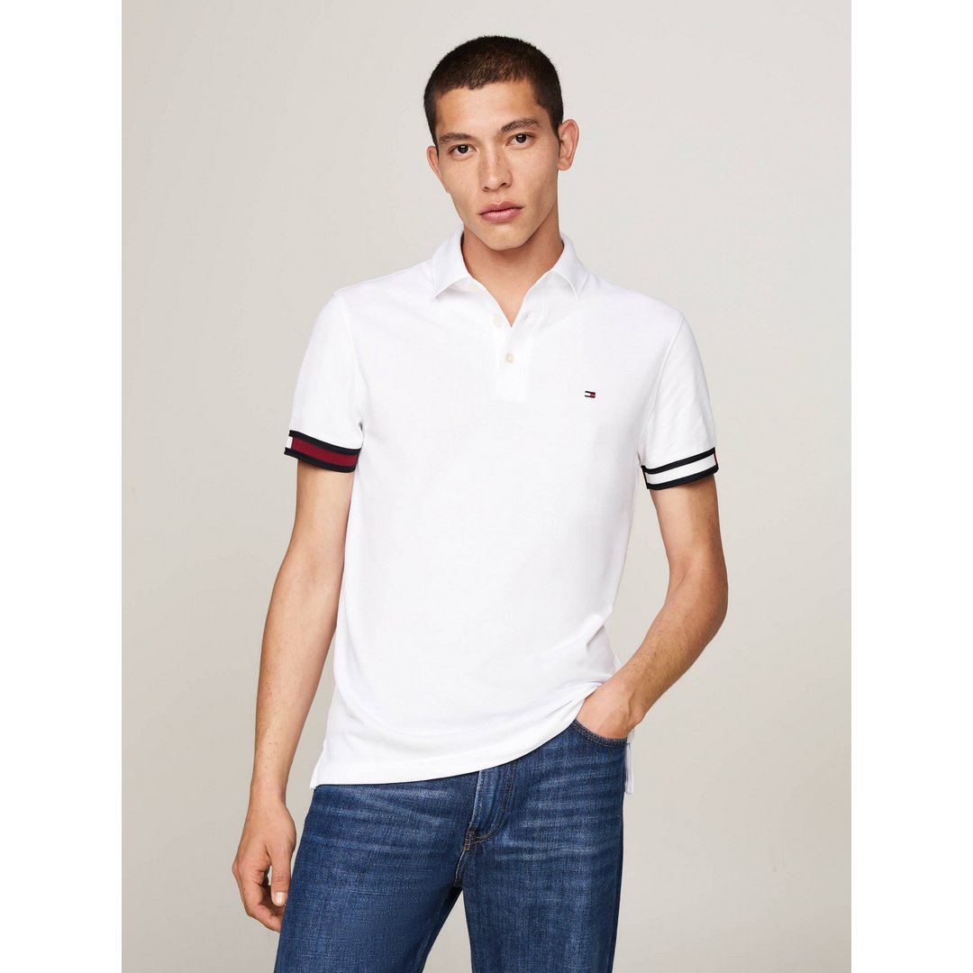 Flag Cuff Slim Fit P White / L