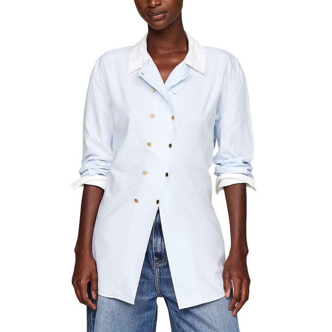 Double Button Waiste Breezy Blue / 42