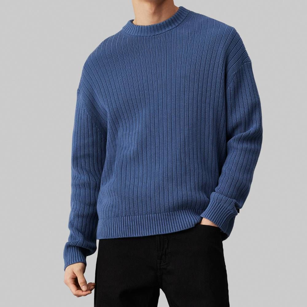Linear Sweater Blue Coast / L