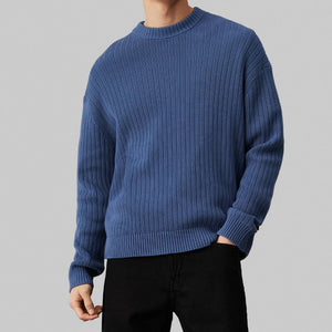 Linear Sweater Blue Coast / L