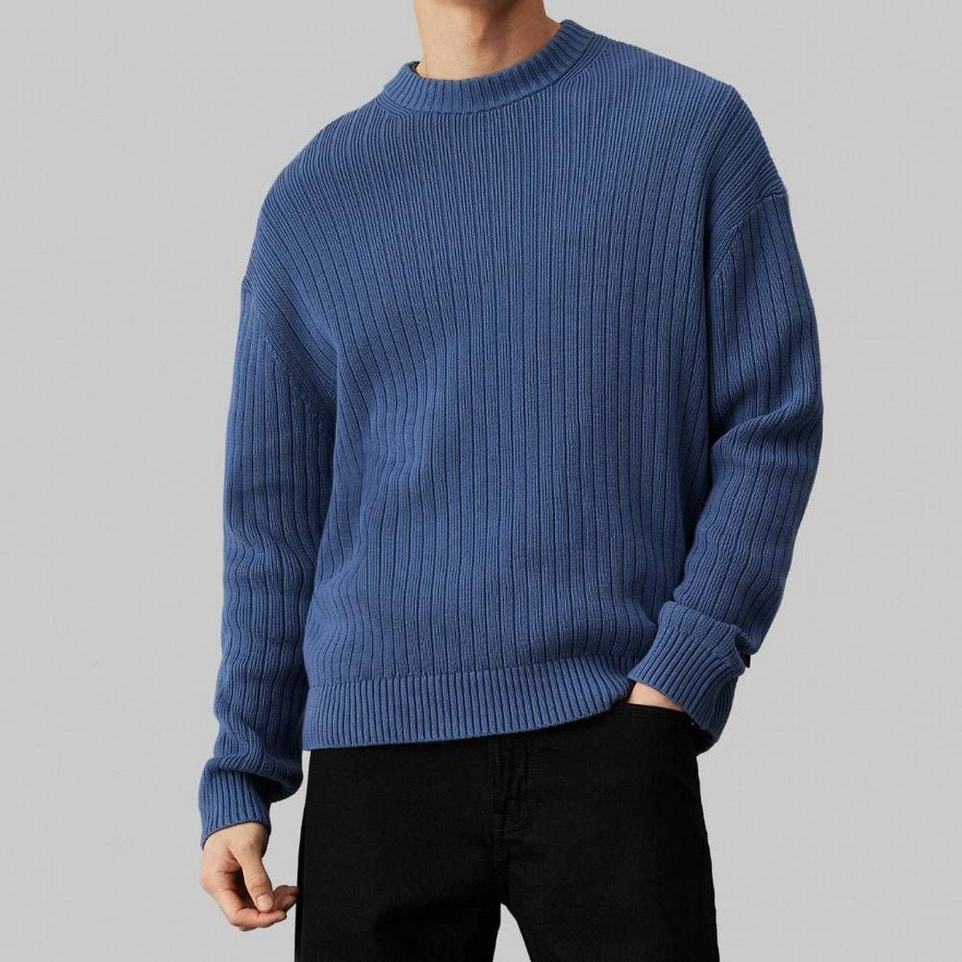Linear Sweater Blue Coast / L