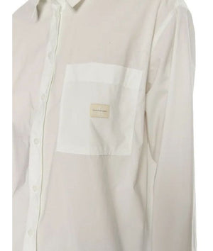 Woven Label Relaxed Shirt Bright White / L