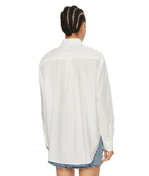 Woven Label Relaxed Shirt Bright White / L