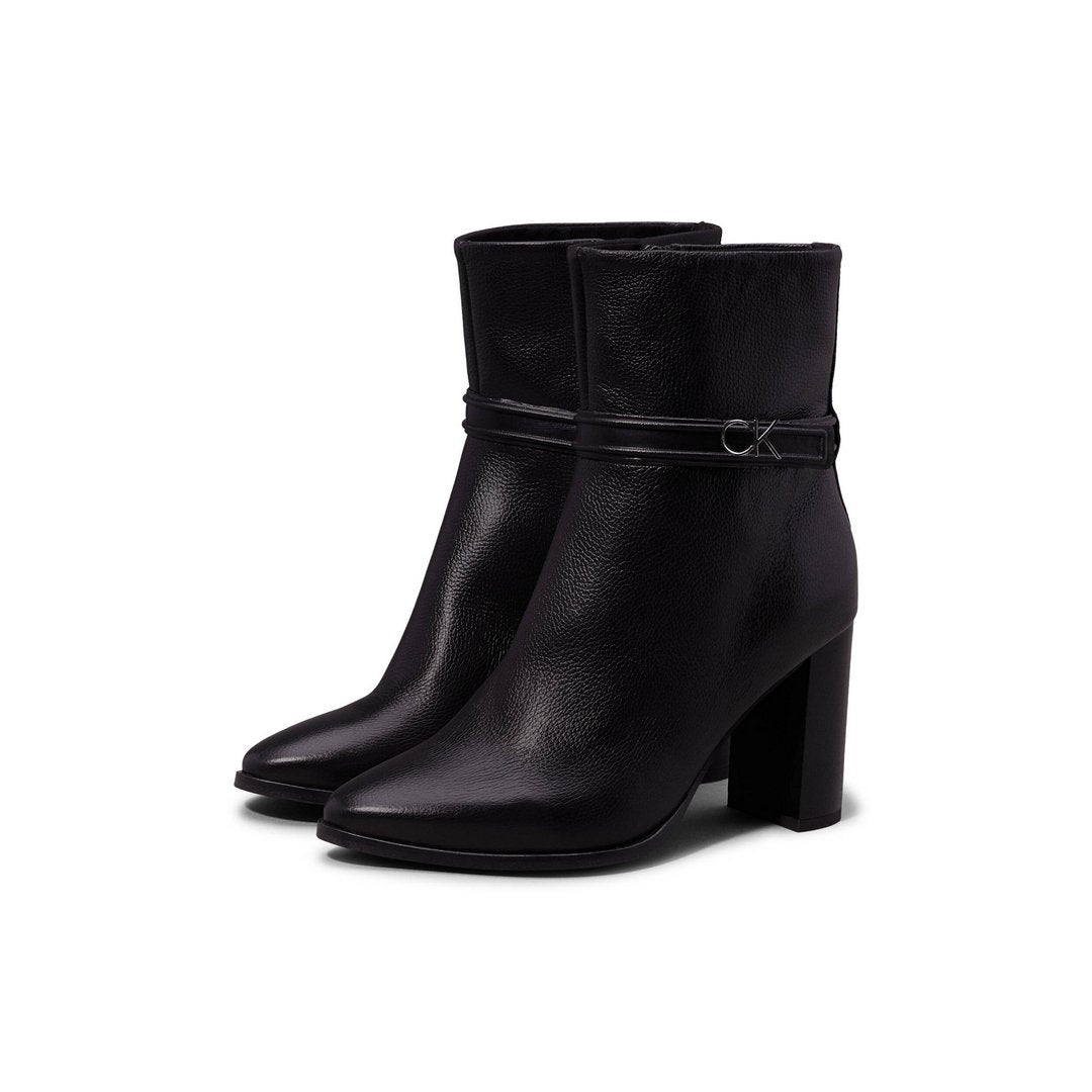 Heel Ankle Boot 85 W/Hw Lth Ck Black / 41
