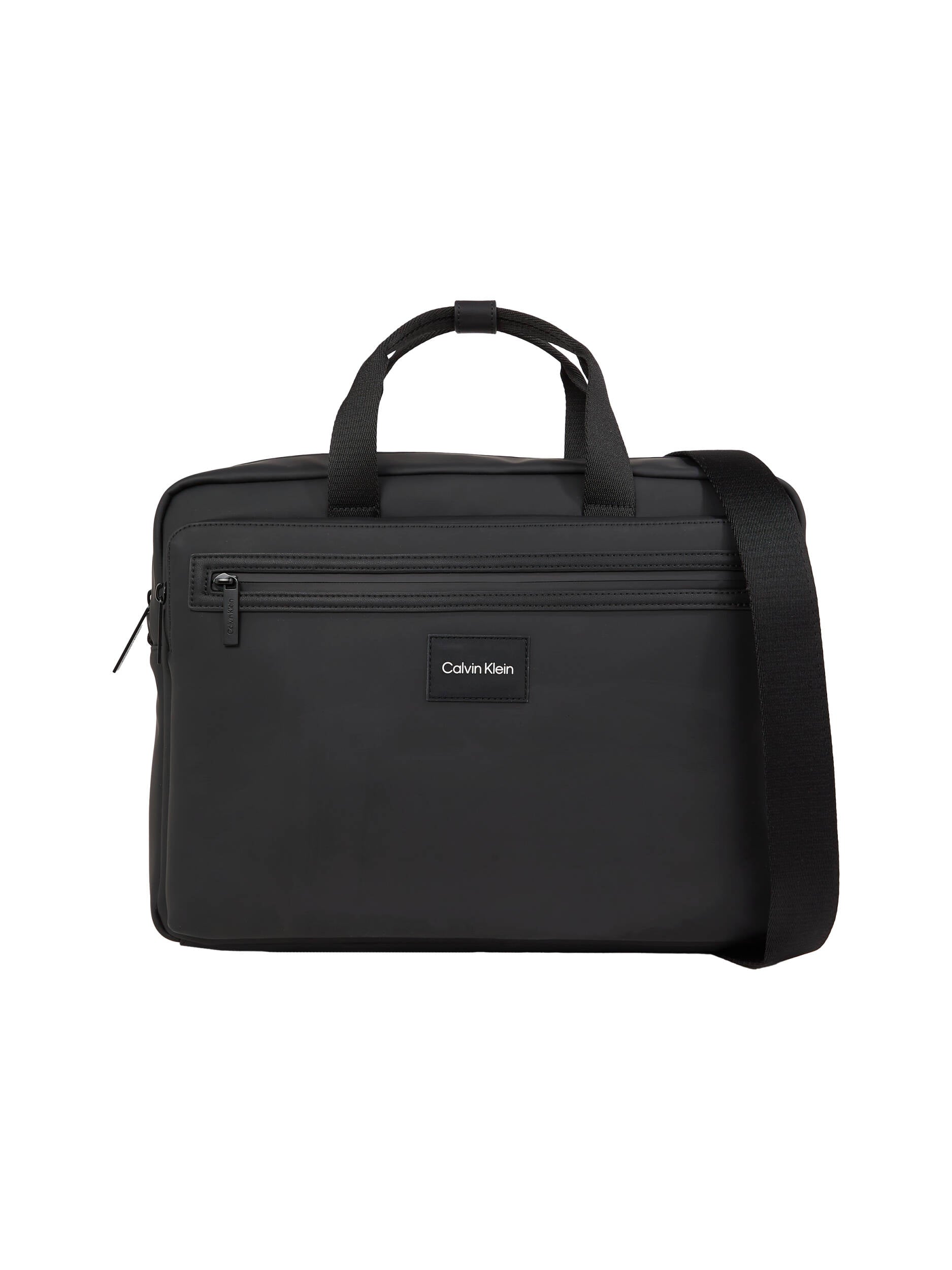 Ck Essential Conv Laptop Bag Rub Ck Black Rubber / OS