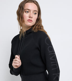 Pw - Half Zip Hoodie BLACK / L