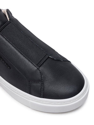 Cupsole Slip On W/Ml - Lth Black/Gunmetal / 41