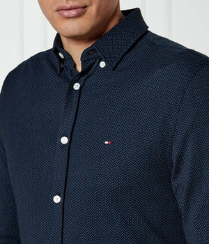 Performance Oxf Pique Prt Shirt Night Sky Prt / L