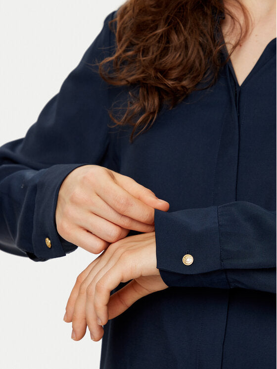 Soft Viscose Regular Ls Shirt Dark Night Navy / 42