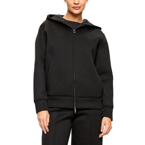 Viscose Bonded Ck Emb Zip Hoodie Ck Black / L
