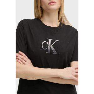 Embroidered Monologo Tee Ck Black / L