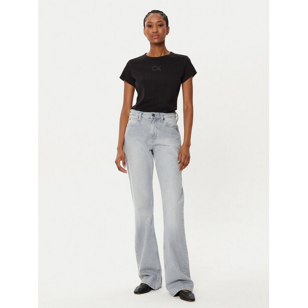 Satin Ck Slim T-Shirt Ck Black / L