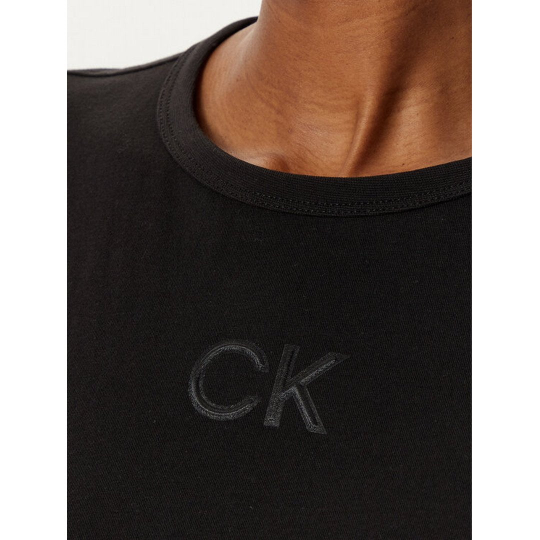 Satin Ck Slim T-Shirt Ck Black / L