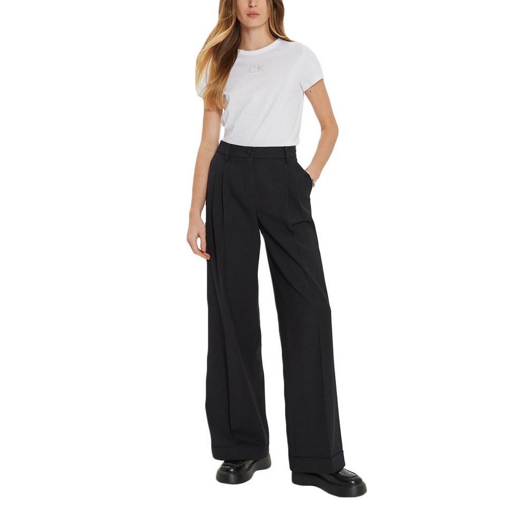 Satin Ck Slim T-Shirt Bright White / L