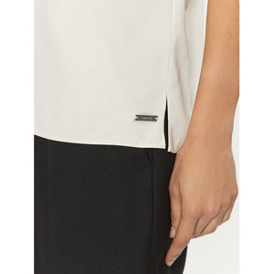 Natural Sheen Ss Gathered Blouse Egret / 42