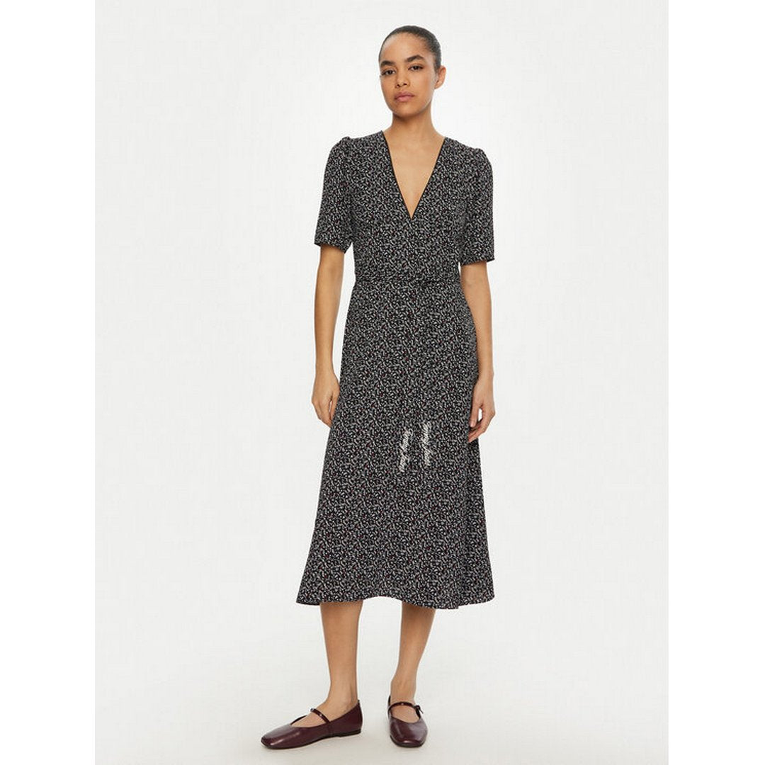 Tjw Floral Aop Midi Dress Black Floral Aop / L