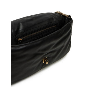 Soft Leather Maxi Shoulder Bag Black / OS