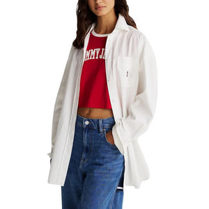 Tjw Ovs Badge  Poplin Shirt Ext Ecru / L