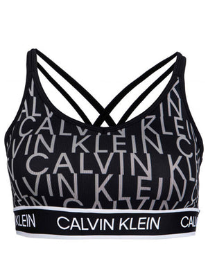 Wo - Low Support Bra CK BLACK CK AOP / L
