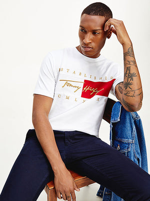 Signature Flag Relax White / L